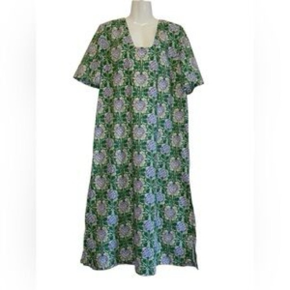 Tuckernuck Blockprint Floral Maxi Dress